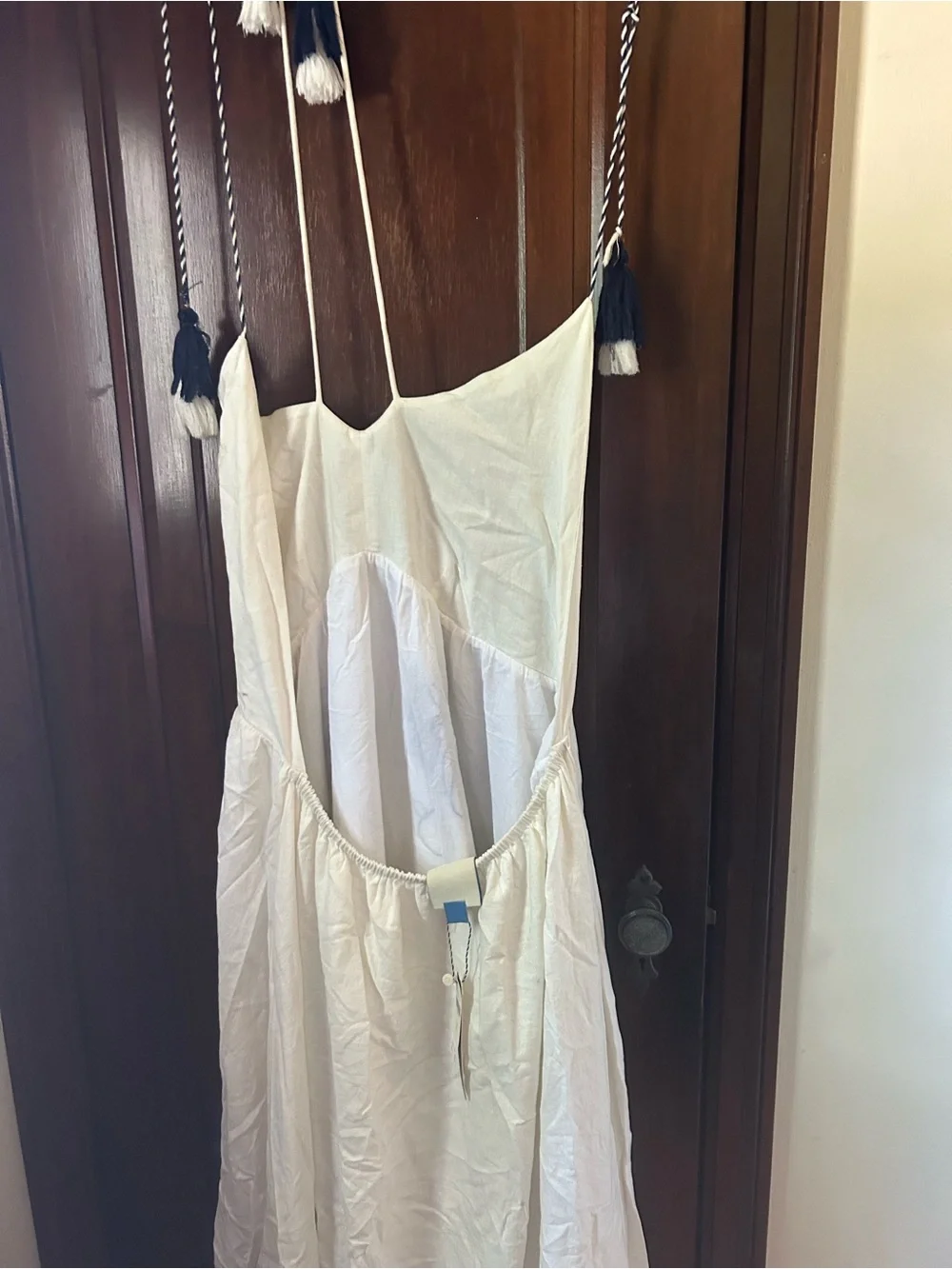 NWT Size XL Farm Rio Embroidered Linen Blend Maxi - Picture 2 of 4